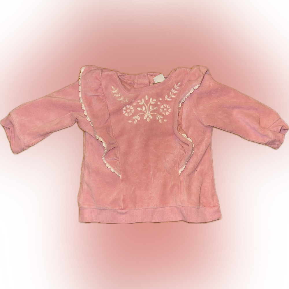 Little Me Pink Ruffle Top